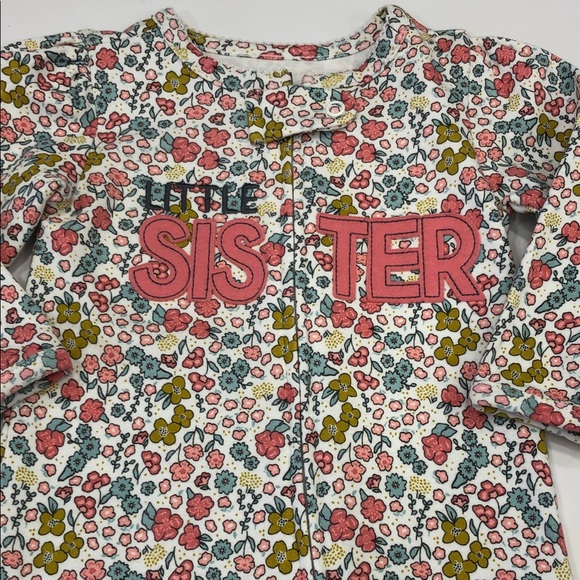 Carter’s Child of Mine Baby Girl Floral Sleeper – Size 3–6 Months - Picture 3 of 8